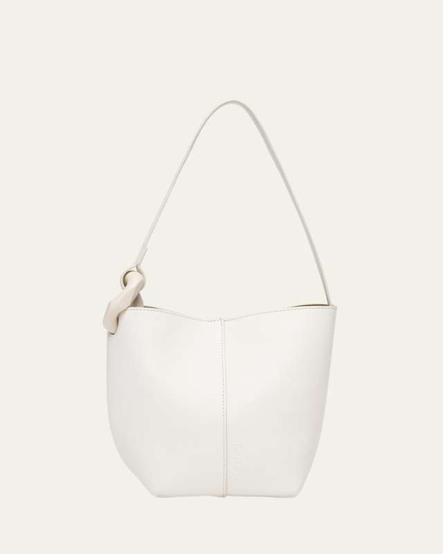 Corner Small Leather Bucket Bag